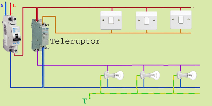 Circuit-Teleruptor 